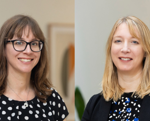 New starters Rachel Walker and Claire Parr